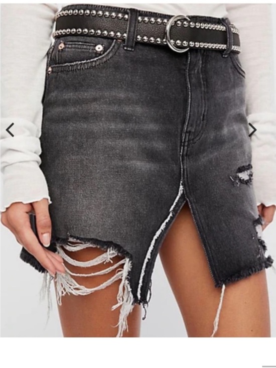 We The Free Dresses & Skirts - Free People We the free Women's Distressed Mini Denim Skirt Size 29
